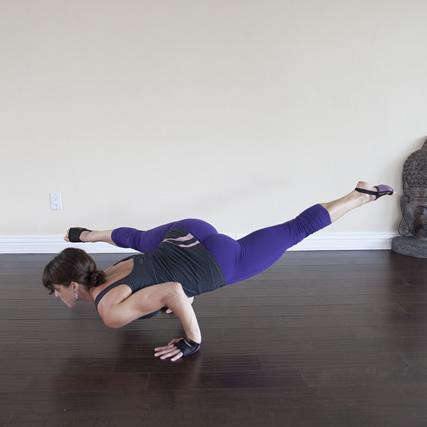 Eka Pada Koundinyasana II "Split-Leg Arm Balance Pose Version 2"